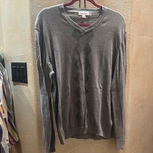 Calvin Klein Charcoal V-Neck Men's Sweater